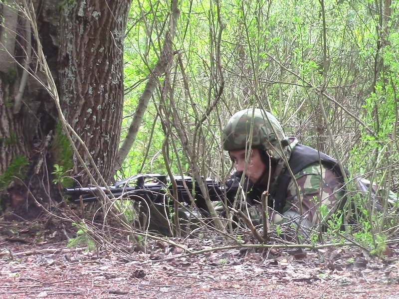 Боец ОМОН УФСВНГ России по Ивановской области на рубеже блокирования