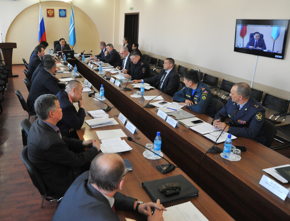 Открытие заседания антитеррористической комиссии в Республике Тыва 
