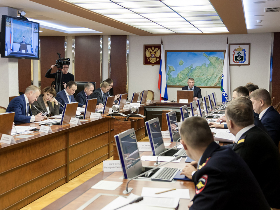 Открытие очередного заседания антитеррористической комиссии Ненецкого автономного округа 14 декабря 2016 года под председательством губернатора НАО Кошина И.В.
