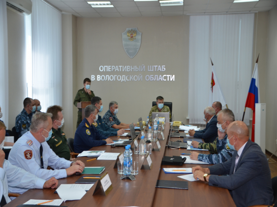 Оперативным штабом в Вологодской области проведено командно-штабное учение 