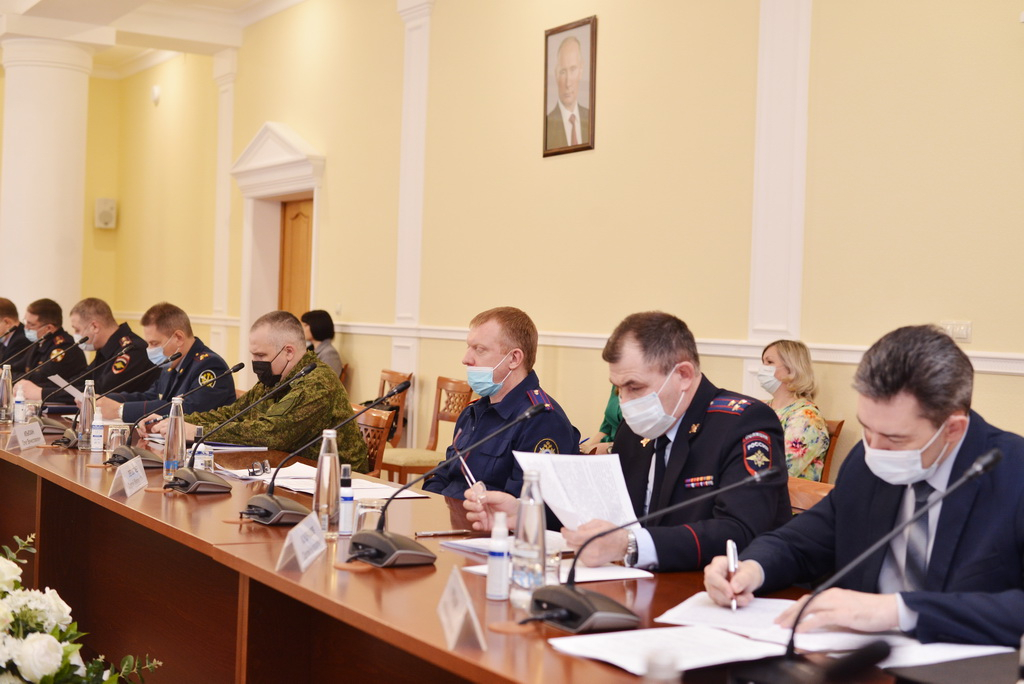 Совместное заседание Антитеррористической комиссии в Орловской области и оперативного штаба в Орловской области