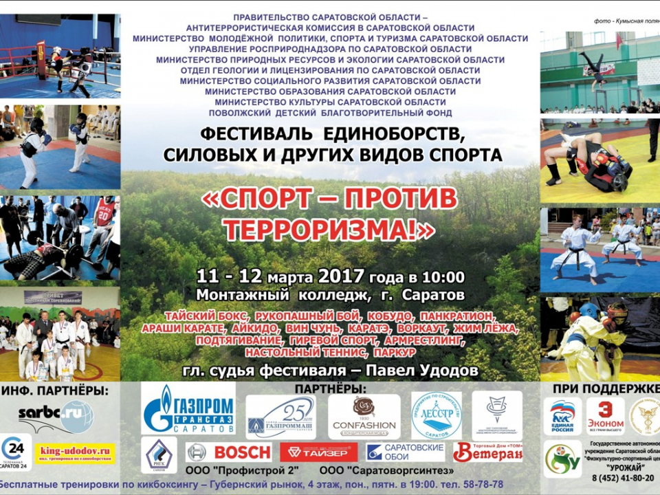 Фестиваль единоборств, силовых и других видов спорта
