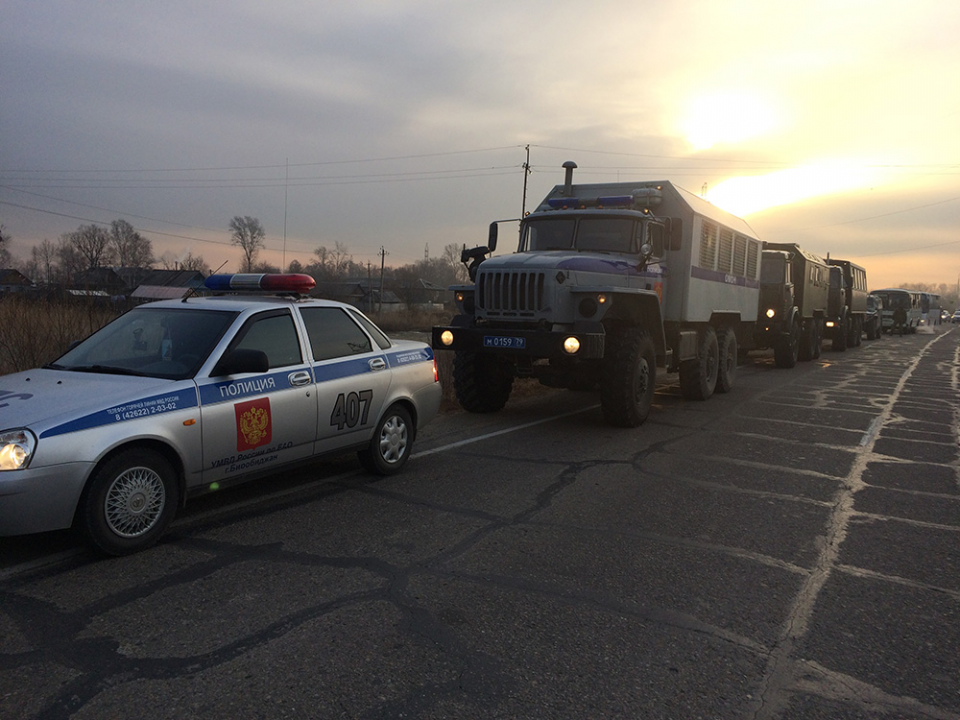 Выдвижение группировки ОШ в район сосредоточения