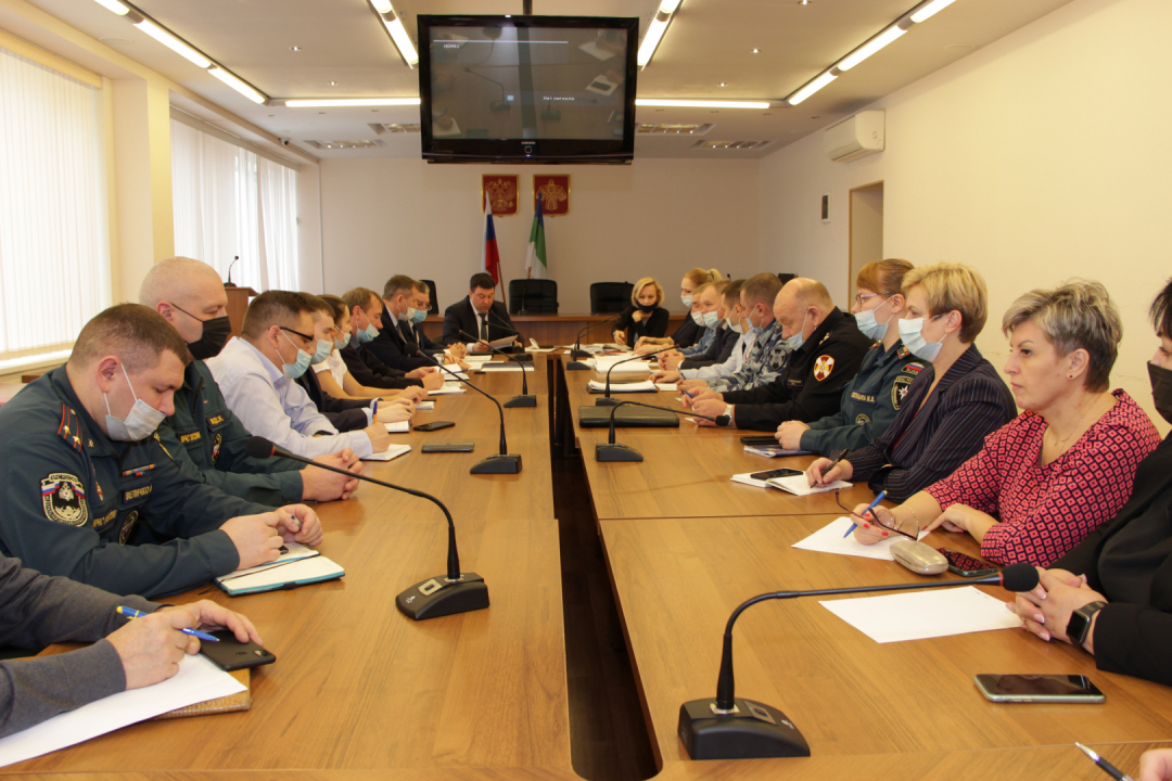 Проведение совместного заседания АТК, КЧС и ОПБ, ЭК МО ГО 