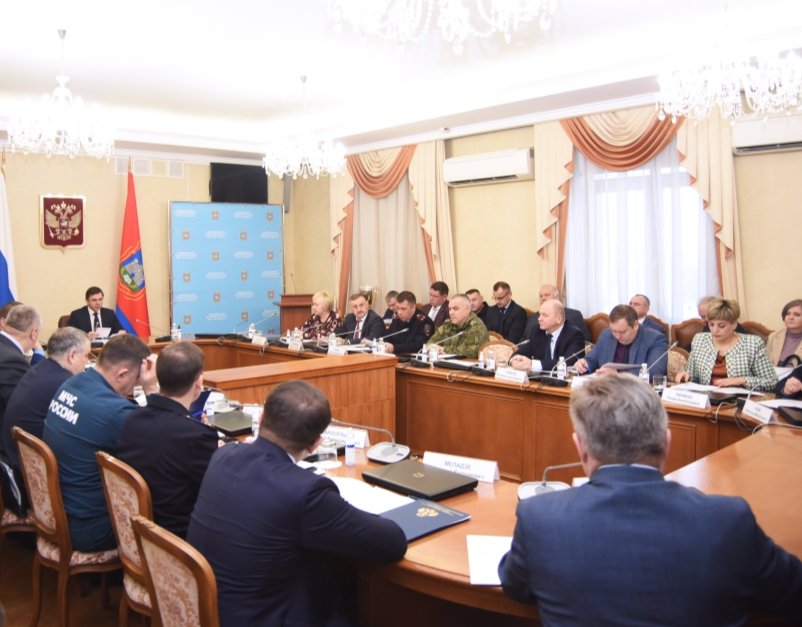 Участники совместного заседания антитеррористической комиссии 
в Орловской области и оперативного штаба в Орловской области
