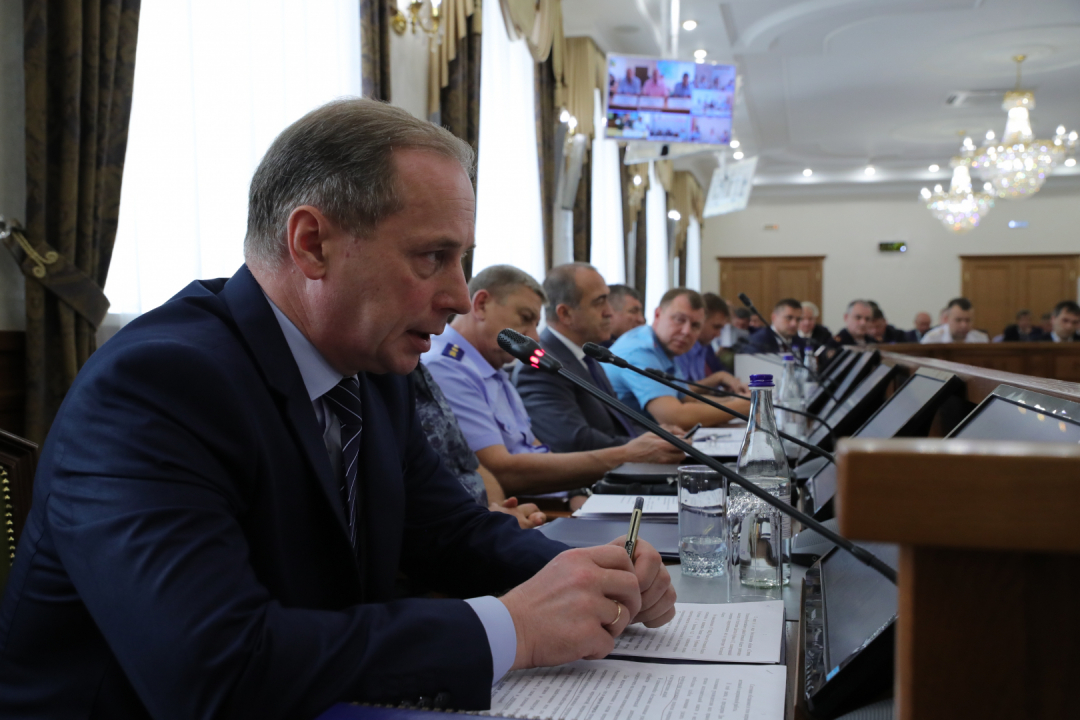 Совместное заседание антитеррористической комиссии и оперативного штаба в Ростовской области.