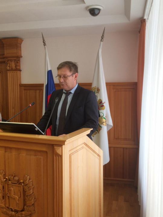 Выступление заместителя начальника Департамента по недропользованию и развитию нефтегазодобывающего комплекса О.А. Сергеева.