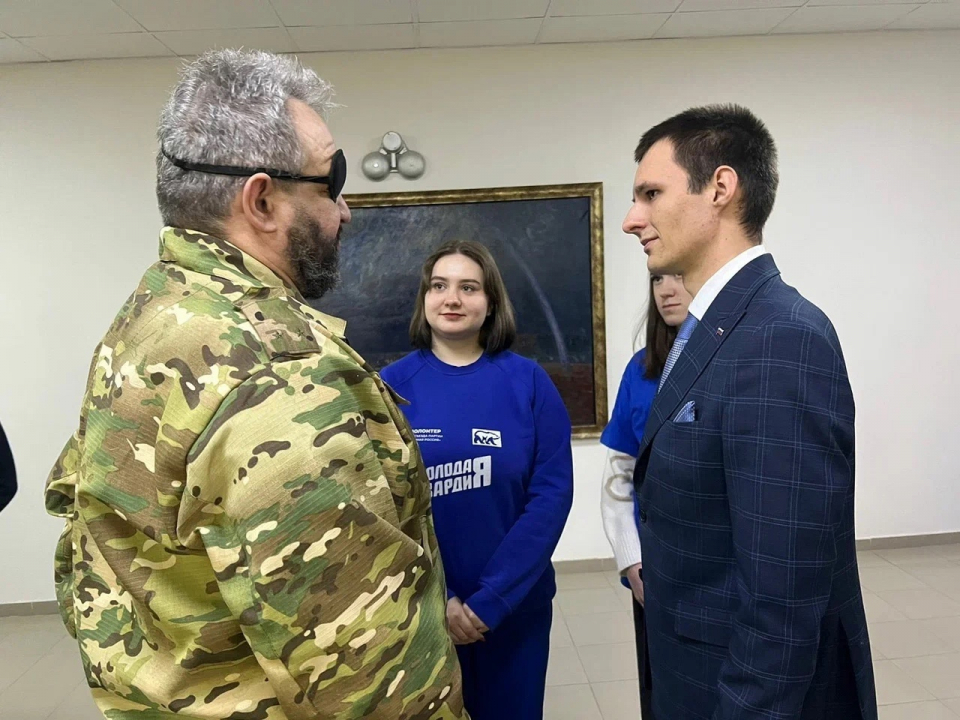 Встреча курских студентов с ветераном СВО