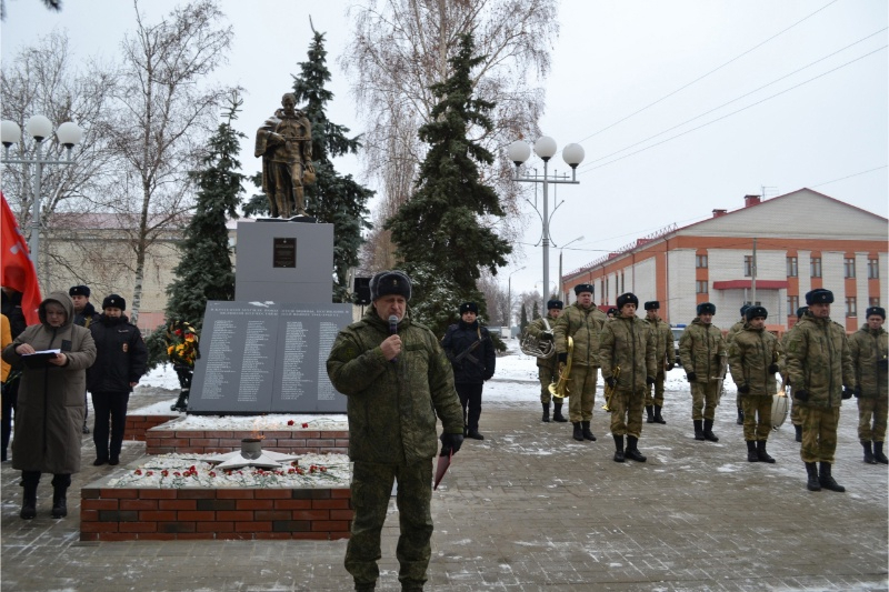 Открытие аллеи памяти Героев в селе Мантурово