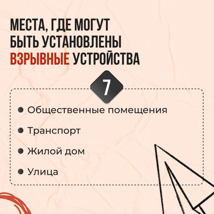 Памятка на тему:  «Противодействие терроризму»