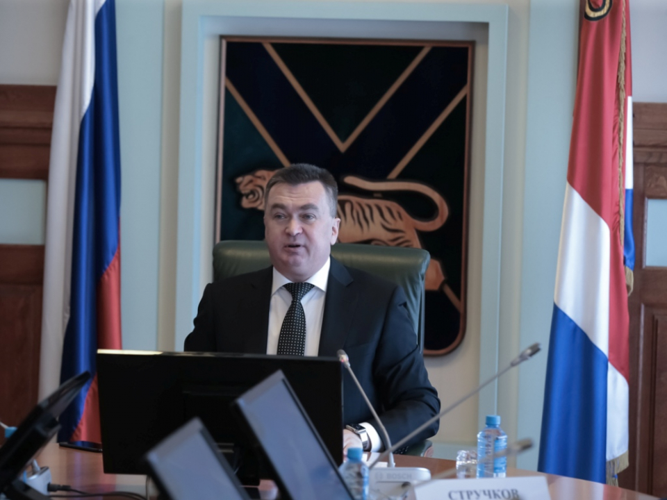 Губернатор Приморского края Миклушевский В.В. открывает заседание антитеррористической комиссии