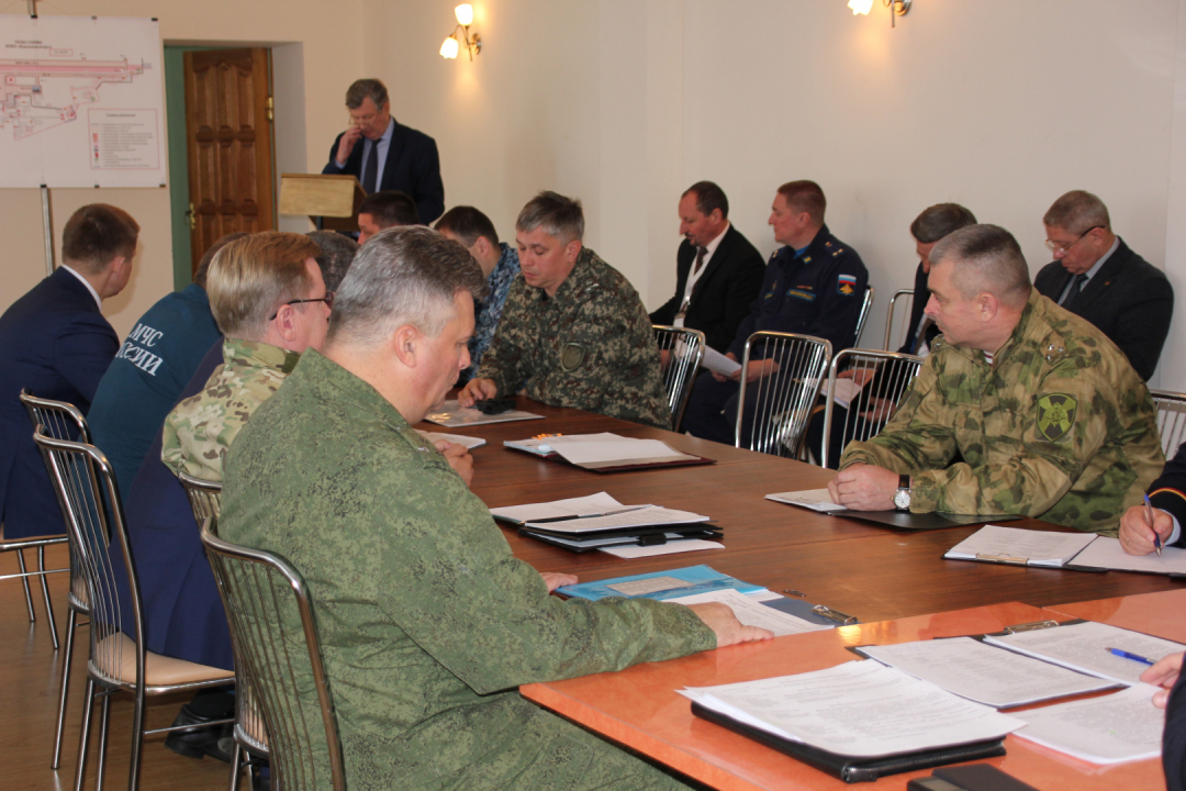 Под руководством оперативного штаба в Курской области проведено командно - штабное учение  «Набат - 2018»