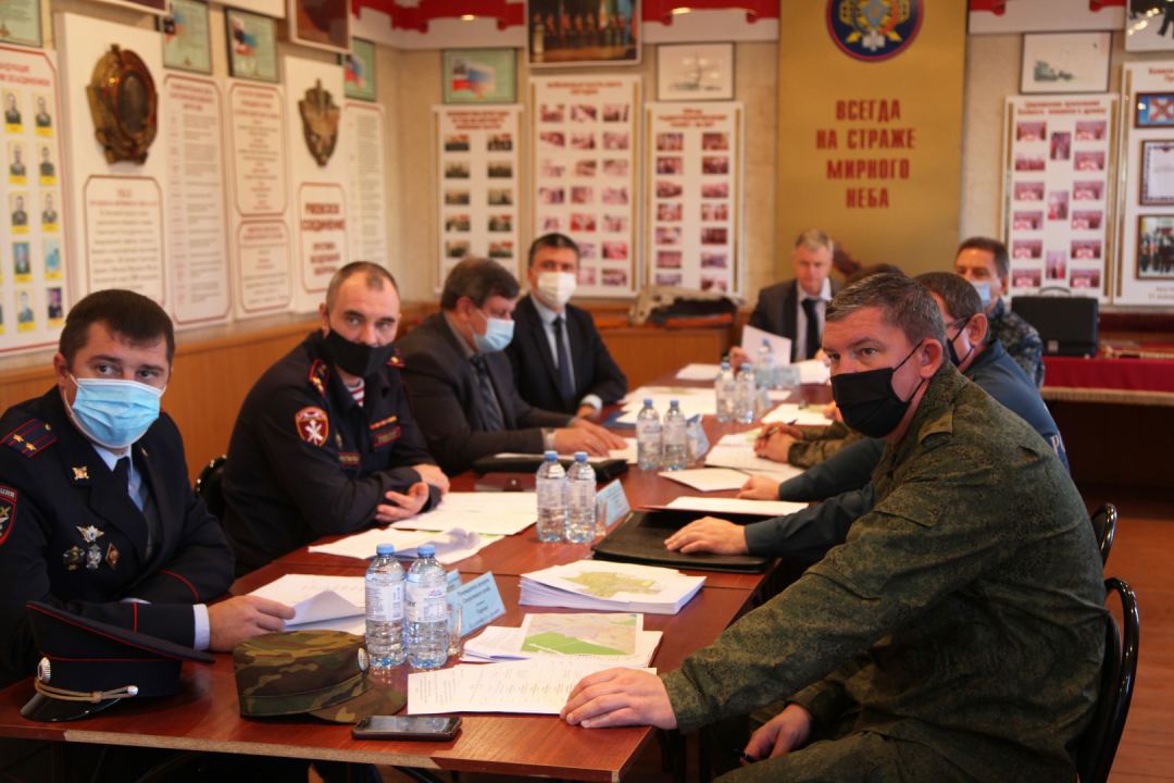 Работа оперативного штаба в Орловской области по проведению КТО на вспомогательном пункте управления