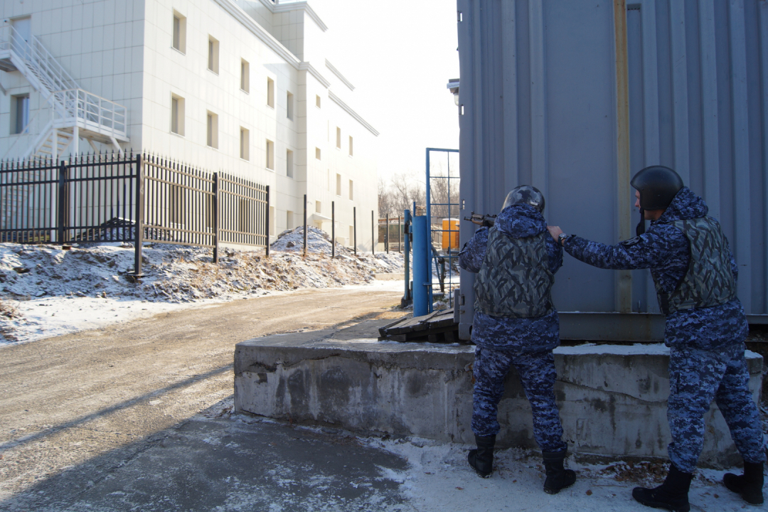 Плановое антитеррористическое учение в Хабаровске