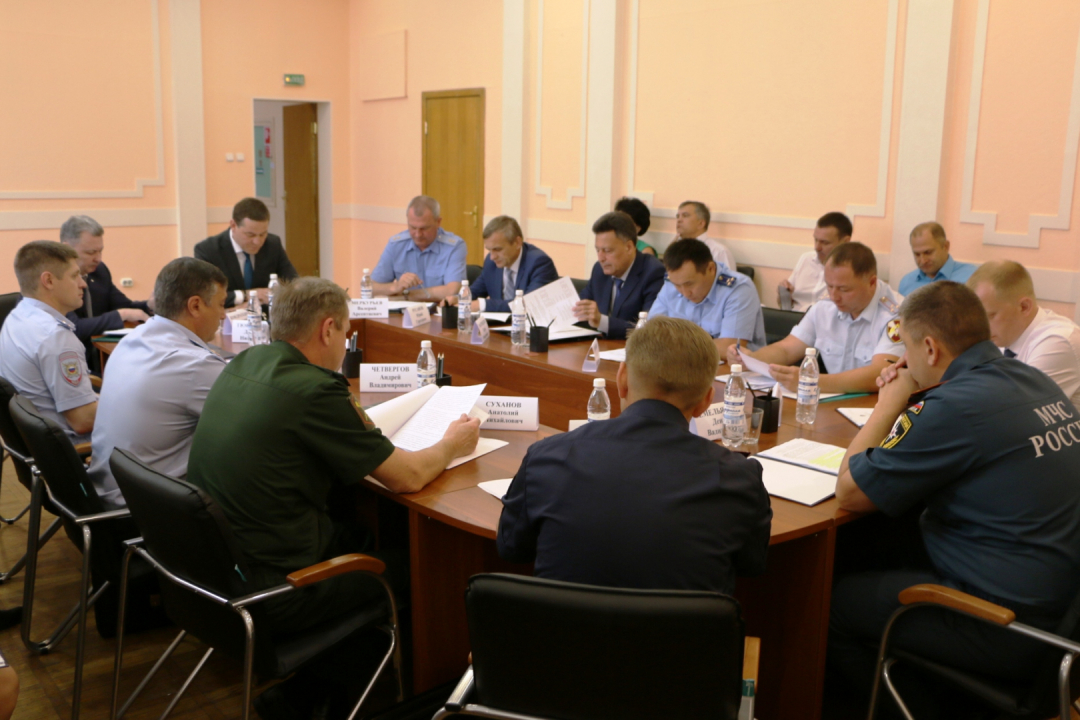 Совместное заседание антитеррористической комиссии и оперативного штаба в Забайкальском крае 