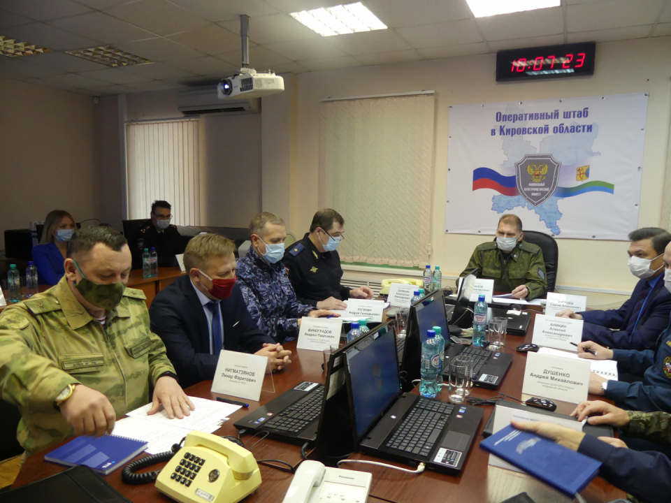 Оперативным штабом в Кировской области проведено плановое антитеррористическое командно-штабное учение «Метель-2020» 