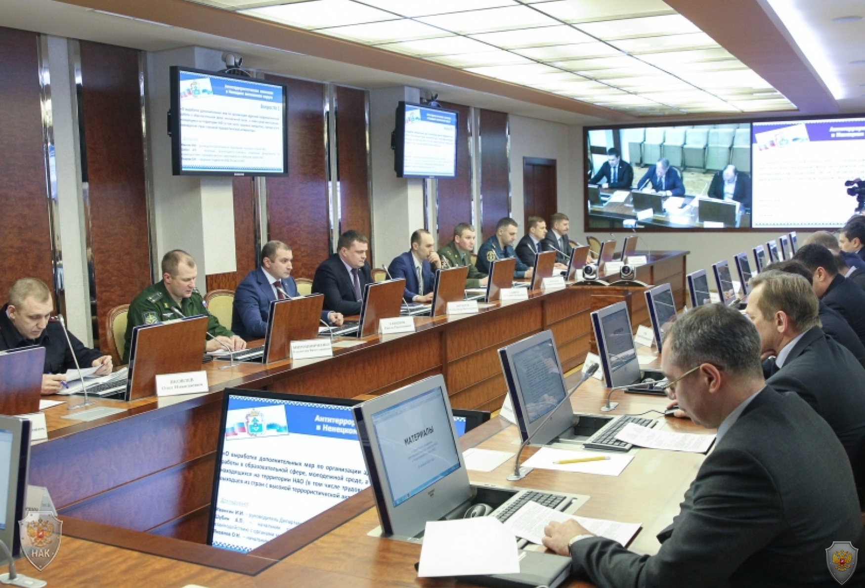 Открытие совместного заседания Антитеррористической комиссии и Оперативного штаба в Ненецком автономном округе
