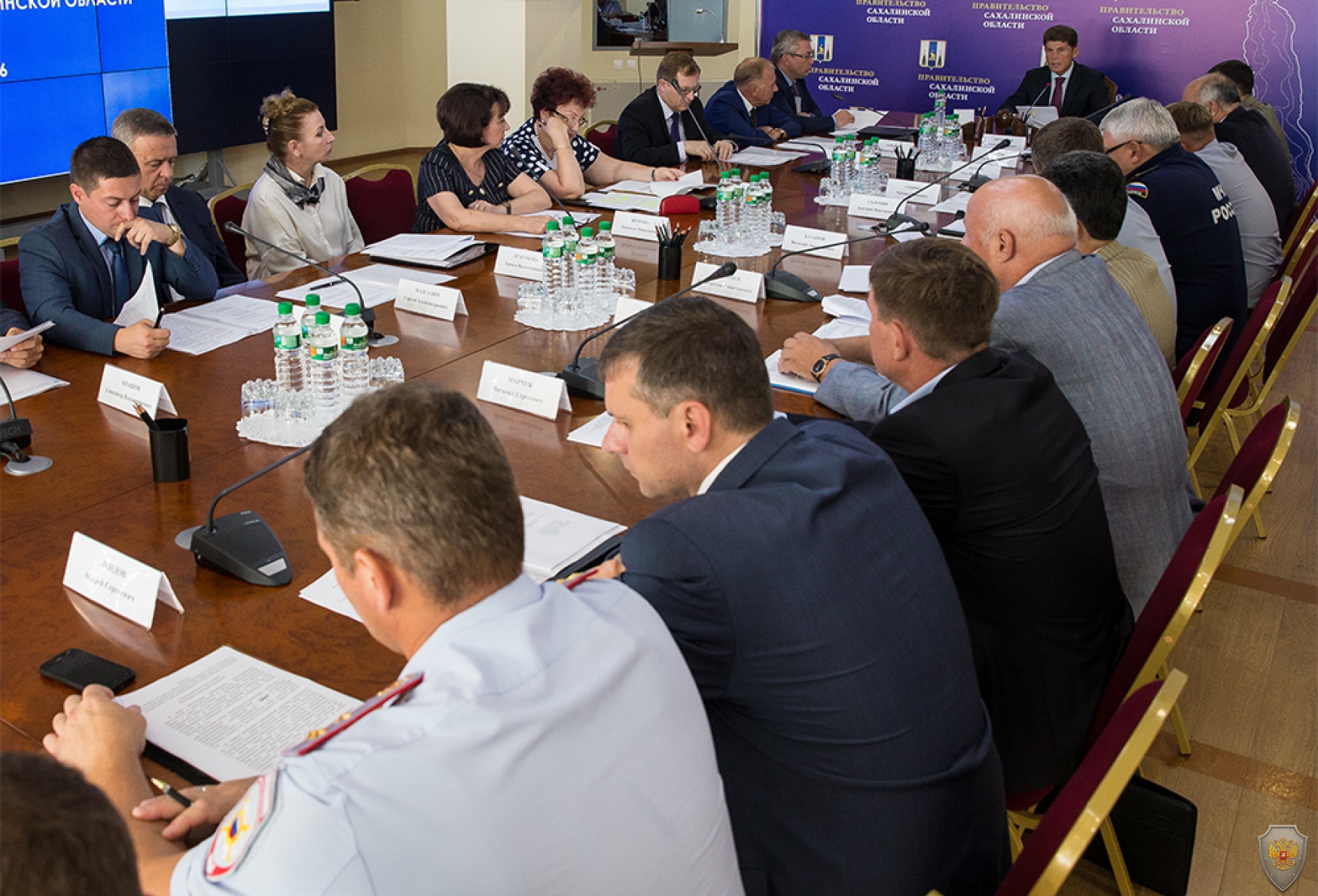 Проведено совместное заседание антитеррористической комиссии и оперативного штаба в Сахалинской области