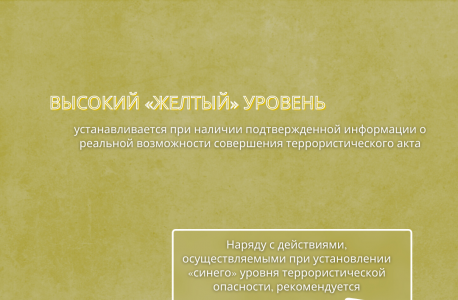 АТК в Липецкой области подготовлена памятка для граждан при введении "желтого" уровня террористической опасности