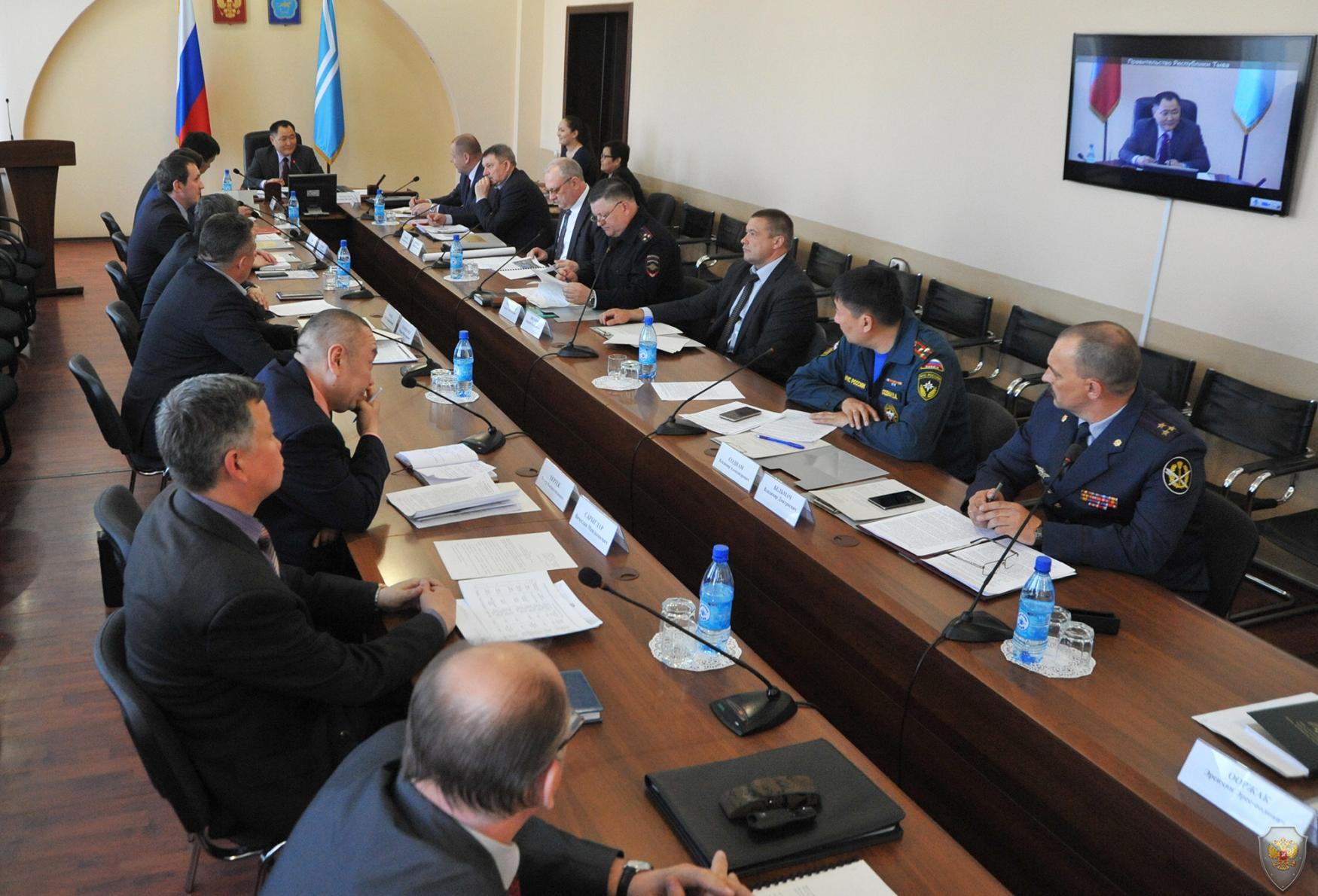 Открытие заседания антитеррористической комиссии в Республике Тыва 
