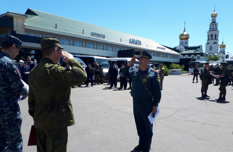 Под руководством оперативного штаба в Республике Тыва проведено антитеррористическое учение