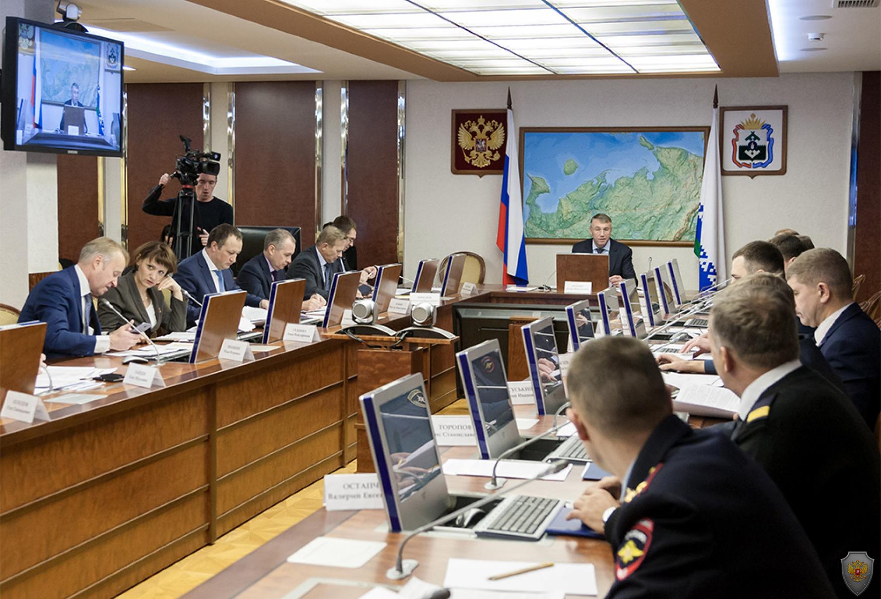 Открытие очередного заседания антитеррористической комиссии Ненецкого автономного округа 14 декабря 2016 года под председательством губернатора НАО Кошина И.В.