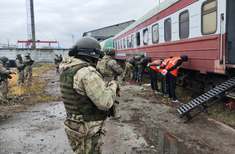 Тактико-специальное учение в Ульяновской области на объекте транспортной инфраструктуры  