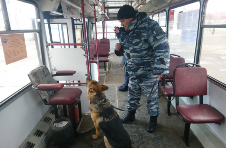 Обнаружение СВУ взрывотехниками ОМОН Управления Росгвардии по Самарской области