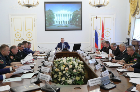 В г. Санкт-Петербурге состоялось совместное заседание оперативного штаба и антитеррористической комиссии 