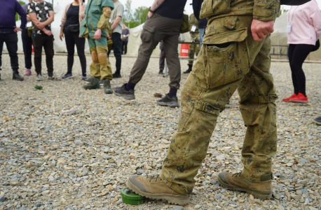 Практические занятия по работе в районах минной опасности