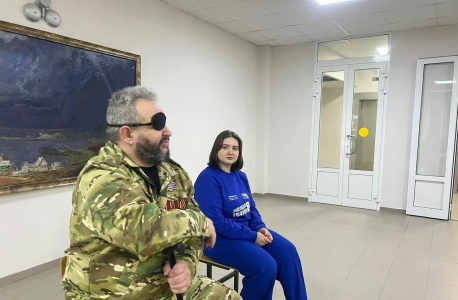 Встреча курских студентов с ветераном СВО