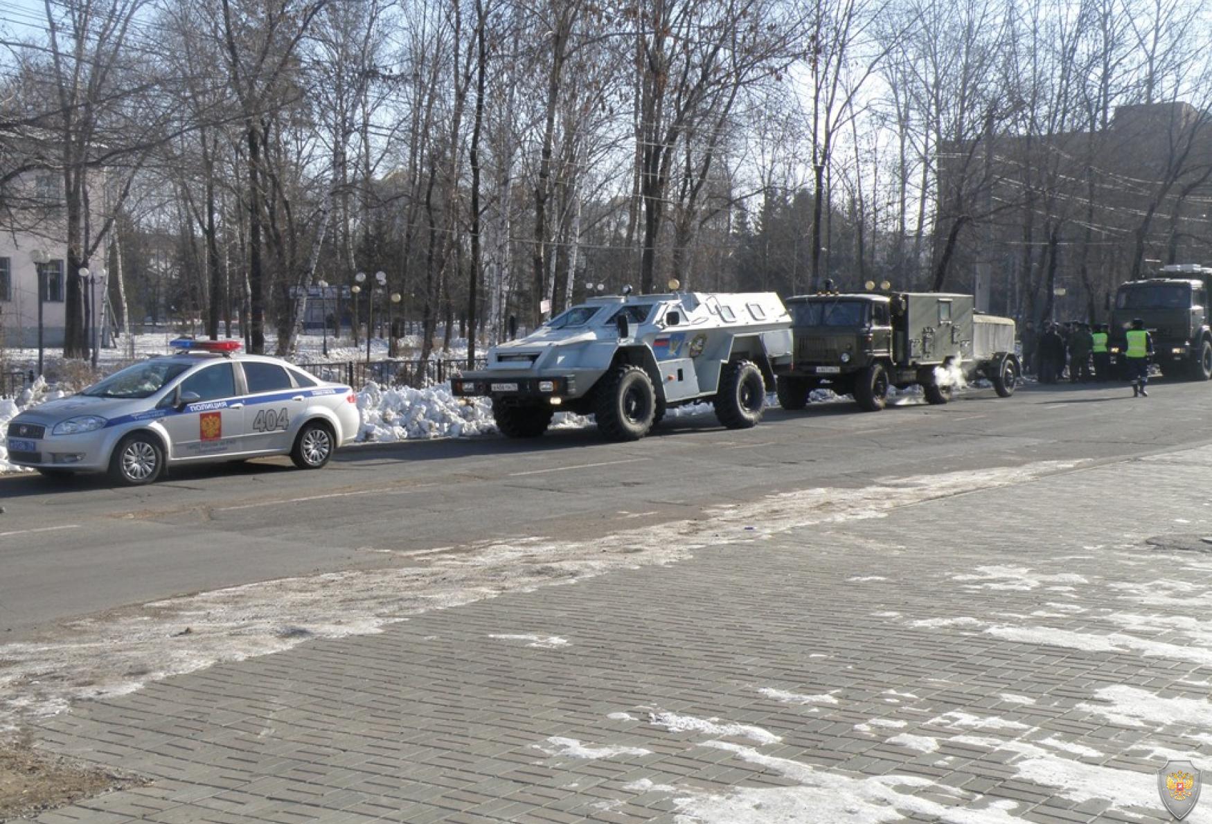 Формирование колонны передовой группы ОШ в ЕАО