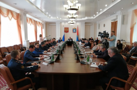 Прошло очередное совместное заседание антитеррористической комиссии и оперативного штаба в Тамбовской области