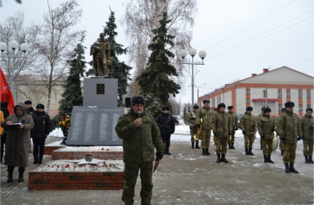 Открытие аллеи памяти Героев в селе Мантурово