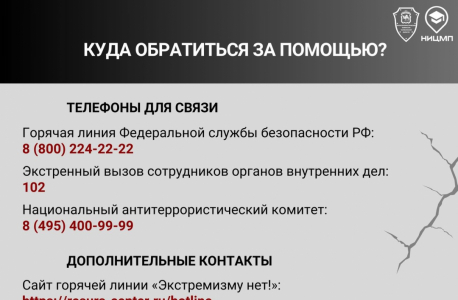 Информационные карточки «террористические угрозы и как им противостоять»