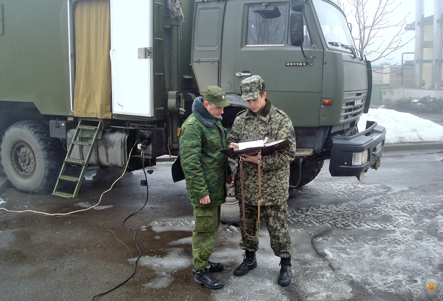 Развертывание вспомогательного пункта управления оперативного штаба