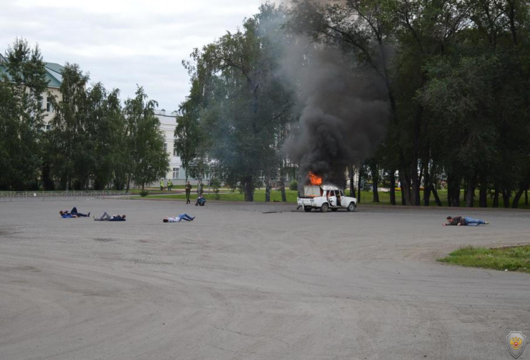 Последствия взрыва автомобиля