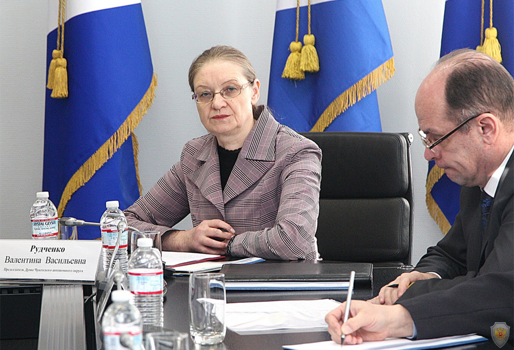 Обсуждение представленных в повестке вопросов заседания Антитеррористической комиссии в Чукотском автономном округе