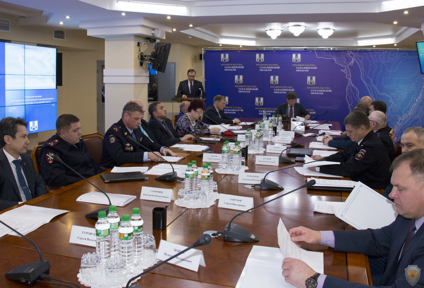 Руководитель аппарата АТК Сахалинской области Олексенко А.Н. докладывает о результатах работы Комиссии в 2016 году.
