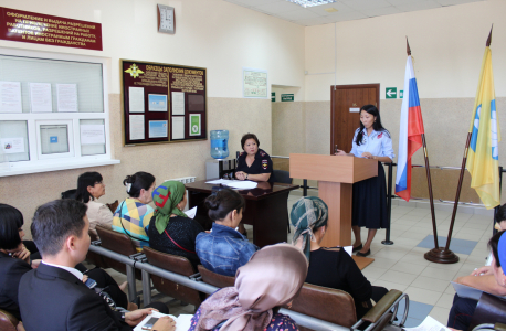 Выступление на встрече с трудовыми мигрантами представителя Министерства образования и науки РК 