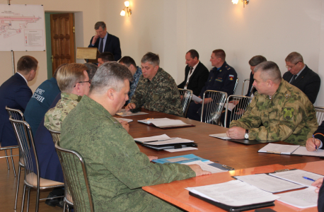 Под руководством оперативного штаба в Курской области проведено командно - штабное учение  «Набат - 2018»