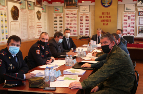Работа оперативного штаба в Орловской области по проведению КТО на вспомогательном пункте управления