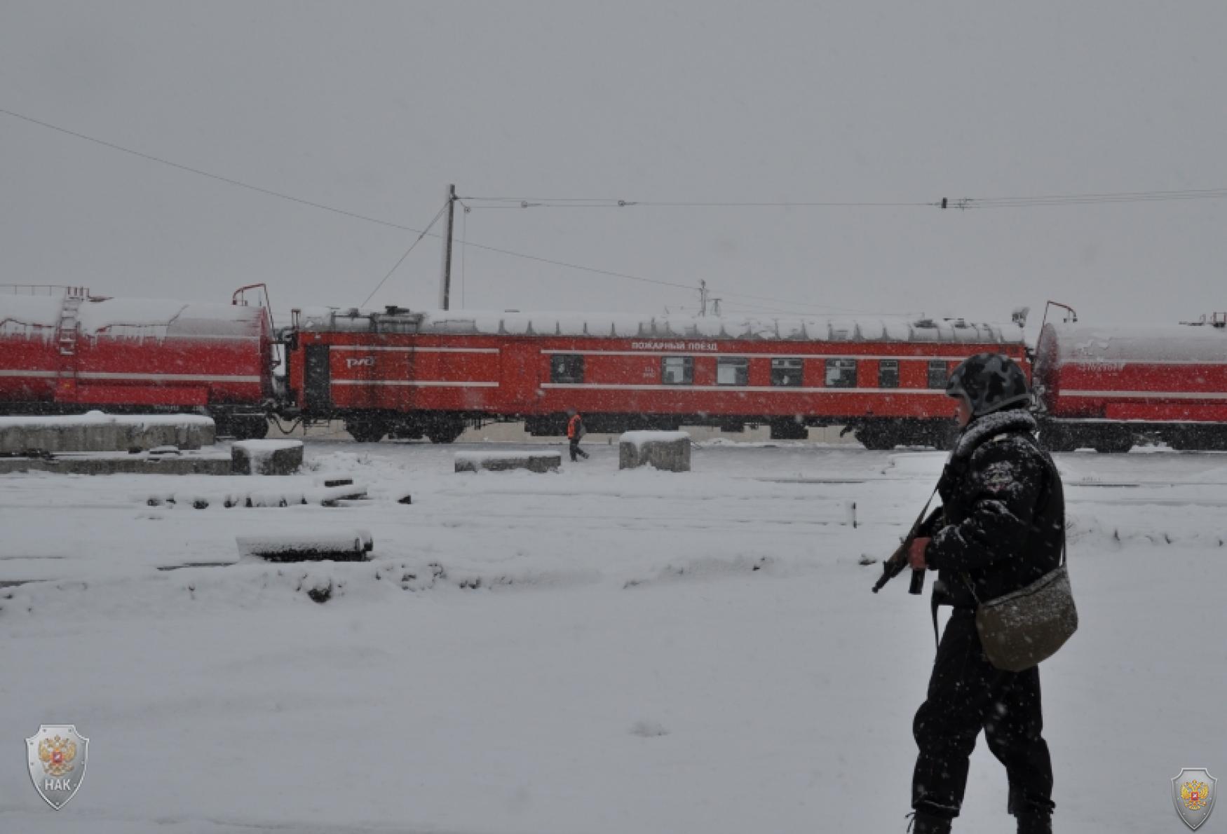 Оперативным штабом в Белгородской области проведены  контртеррористические учения по пресечению террористического акта на территории железнодорожной станции «Валуйки»