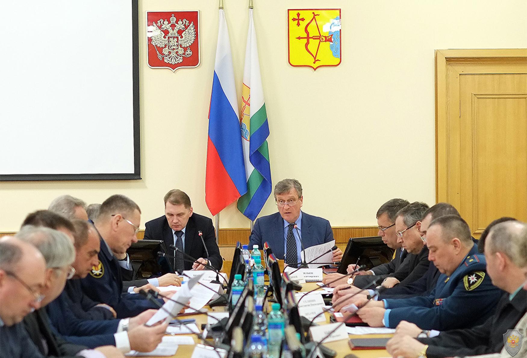 Совместное заседание антитеррористической комиссии в Кировской области и оперативного штаба в Кировской области 